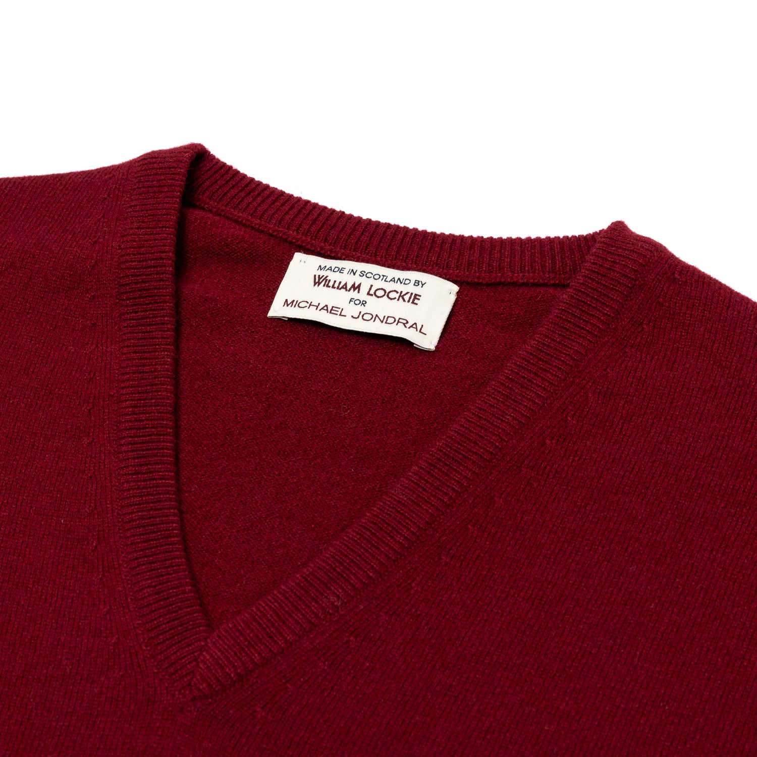 Sweater "Oxton Vee" made from fine Scottish 1 Ply Cashmere